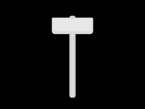 ハンマー シリーズ 03 PBR 4K 3Dモデル