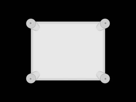 Stylized Soft-Edge Table Cute Minimalist 3D Model