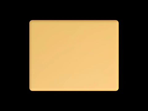 Stylized Soft-Edge Table Cute Minimalist 3D Model