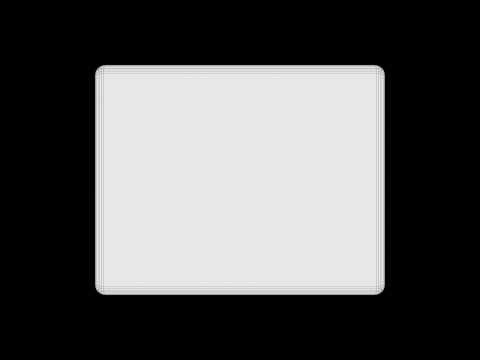 Stylized Soft-Edge Table Cute Minimalist 3D Model