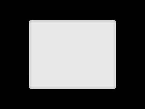 Stylized Soft-Edge Table Cute Minimalist 3D Model