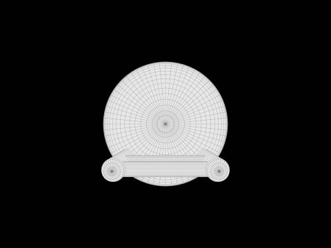 Stylized Soft-Edge Chair Cute Minimalist 3D Model