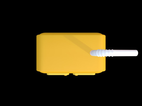 Stylized Mini Cupboard with Straw Cute Cartoon 3D Model