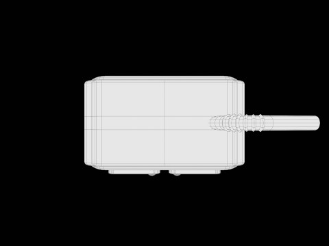 Stylized Mini Cupboard with Straw Cute Cartoon 3D Model