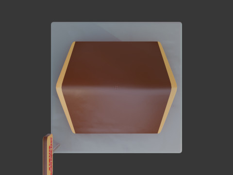 Bâtiment isométrique du restaurant Padang stylisé mignon Modèle 3D