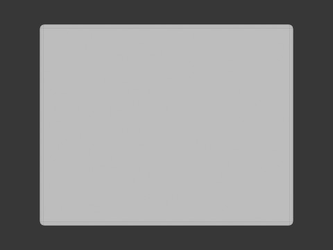 かわいい様式化された正方形のテーブル ミニマリスト 3D 家具 ローポリ 3Dモデル