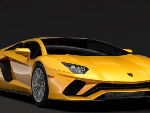 Lamborgini Aventador GAMEREADY High Poly Detailed Supercar Interior Exterior 3D Model