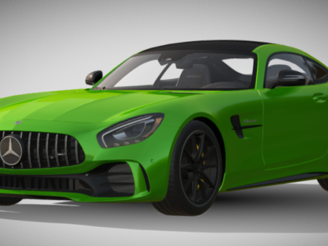 Mercedes-Benz AMG GT Cinematic Supercar FBX 3D Модель