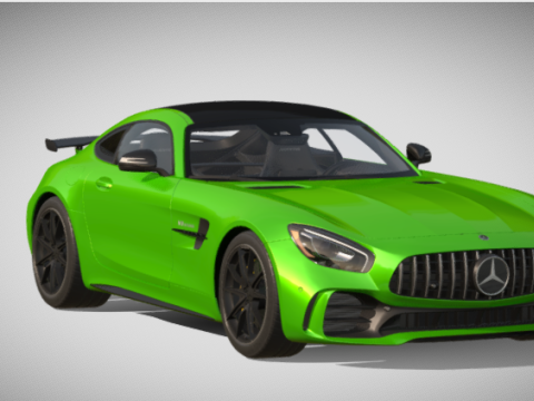 Mercedes-Benz AMG GT Superdeportivo cinematográfico FBX Modelo 3D