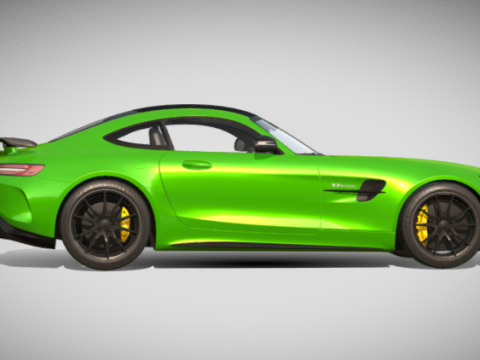 Mercedes-Benz AMG GT Superdeportivo cinematográfico FBX Modelo 3D