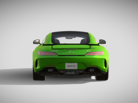 Mercedes-Benz AMG GT Superdeportivo cinematográfico FBX Modelo 3D