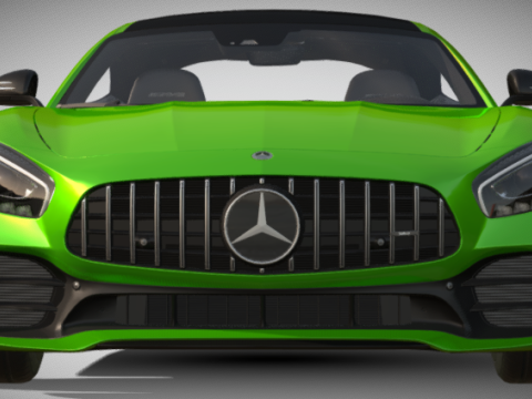 Mercedes-Benz AMG GT Superdeportivo cinematográfico FBX Modelo 3D