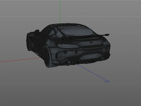 Mercedes-Benz AMG GT Cinematic Supercar FBX 3D Model