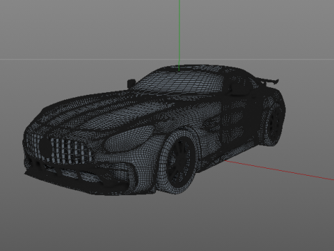 Mercedes-Benz AMG GT Superdeportivo cinematográfico FBX Modelo 3D
