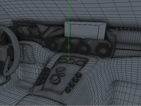Mercedes-Benz AMG GT Cinematic Supercar FBX 3D Model