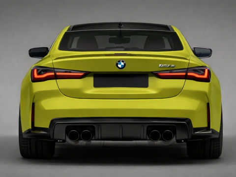 BMW M4 Competition 2023 High Quality Sports Car with Interior 3D Model