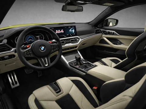 BMW M4 Competition 2023 High Quality Sports Car with Interior 3D Model