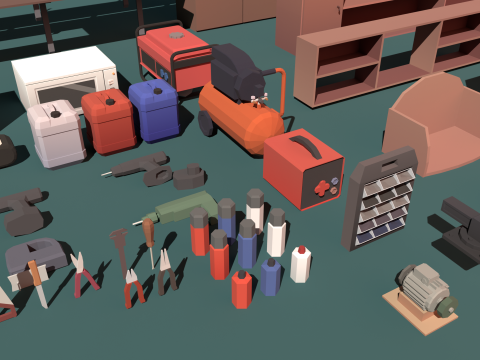 Paket alat peraga garasi poli rendah Model 3D