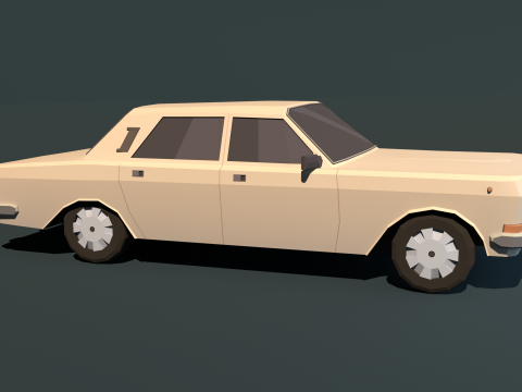 Gaz 24-10 Volga estilizado low-poly Modelo 3D
