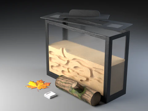 Formicarium Vertical and Horizontal 3D Model