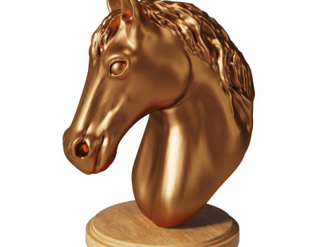 말 조각상 3D 모델