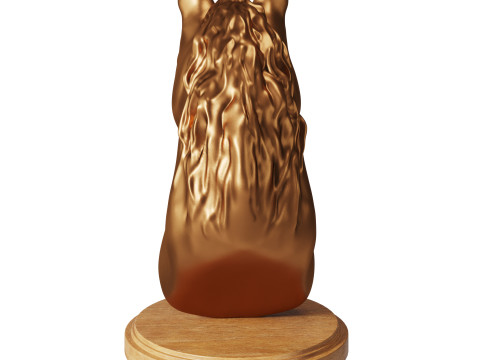 말 조각상 3D 모델