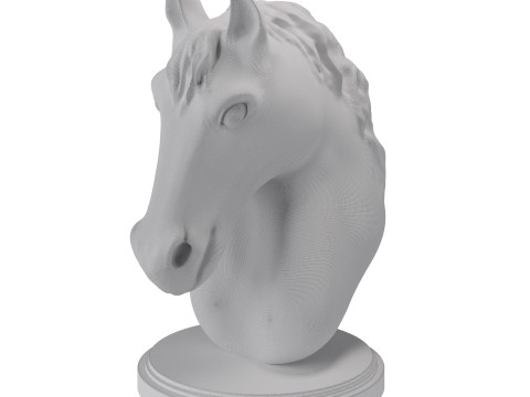 말 조각상 3D 모델