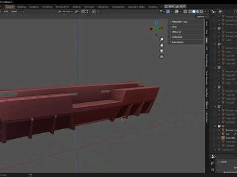 Rear body kit for Tesla Cybertruck 3D Print Model