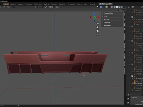 Rear body kit for Tesla Cybertruck 3D Print Model