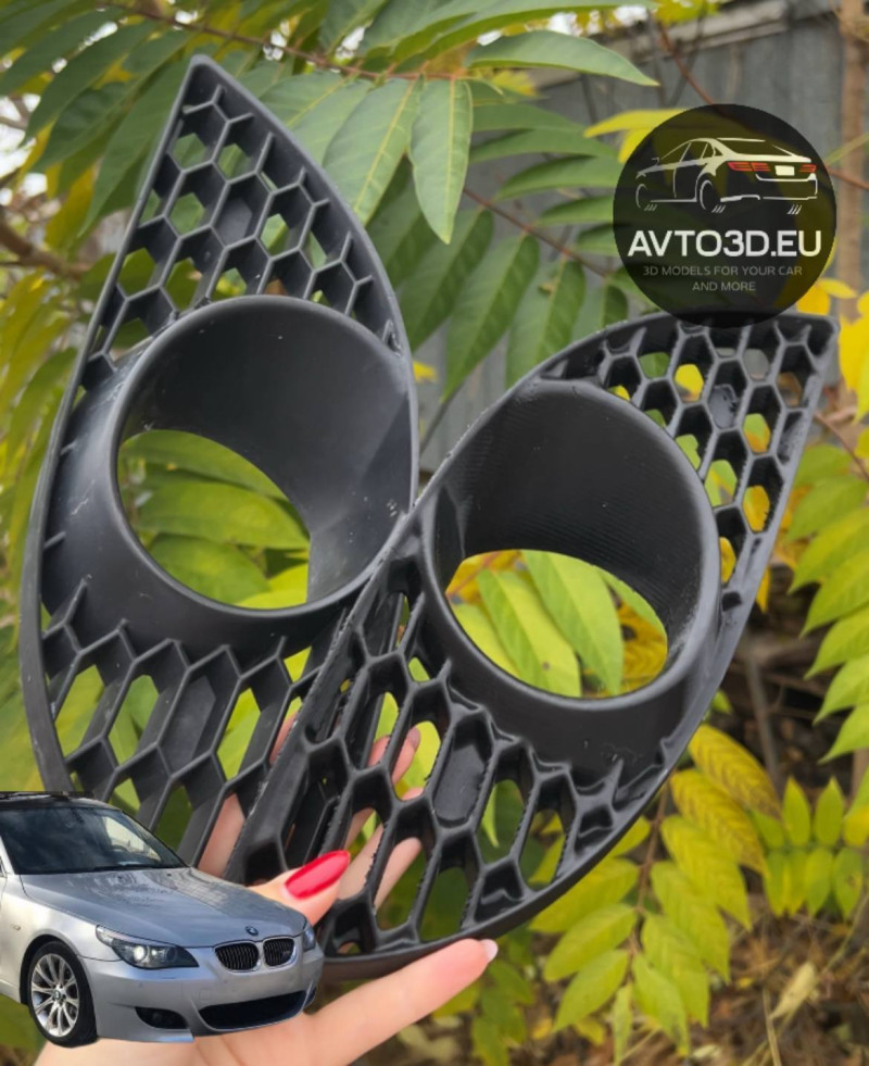 E60 fog grille 3D Print Model .c4d .max .obj .3ds .fbx .stl .blend 