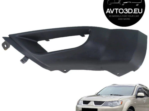 三菱アウトランダー 2007-2009 用バンパーカバー 3Dプリントモデル