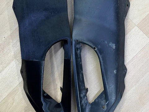 Накладка на бампер Mitsubishi Outlander 2007-2009 3D Принт Модель