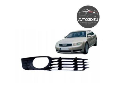 Audi A8 D3 Griglia paraurti anteriore inferiore Fendinebbia Sinistra Destra 2003-2005 Modello di stampa 3D