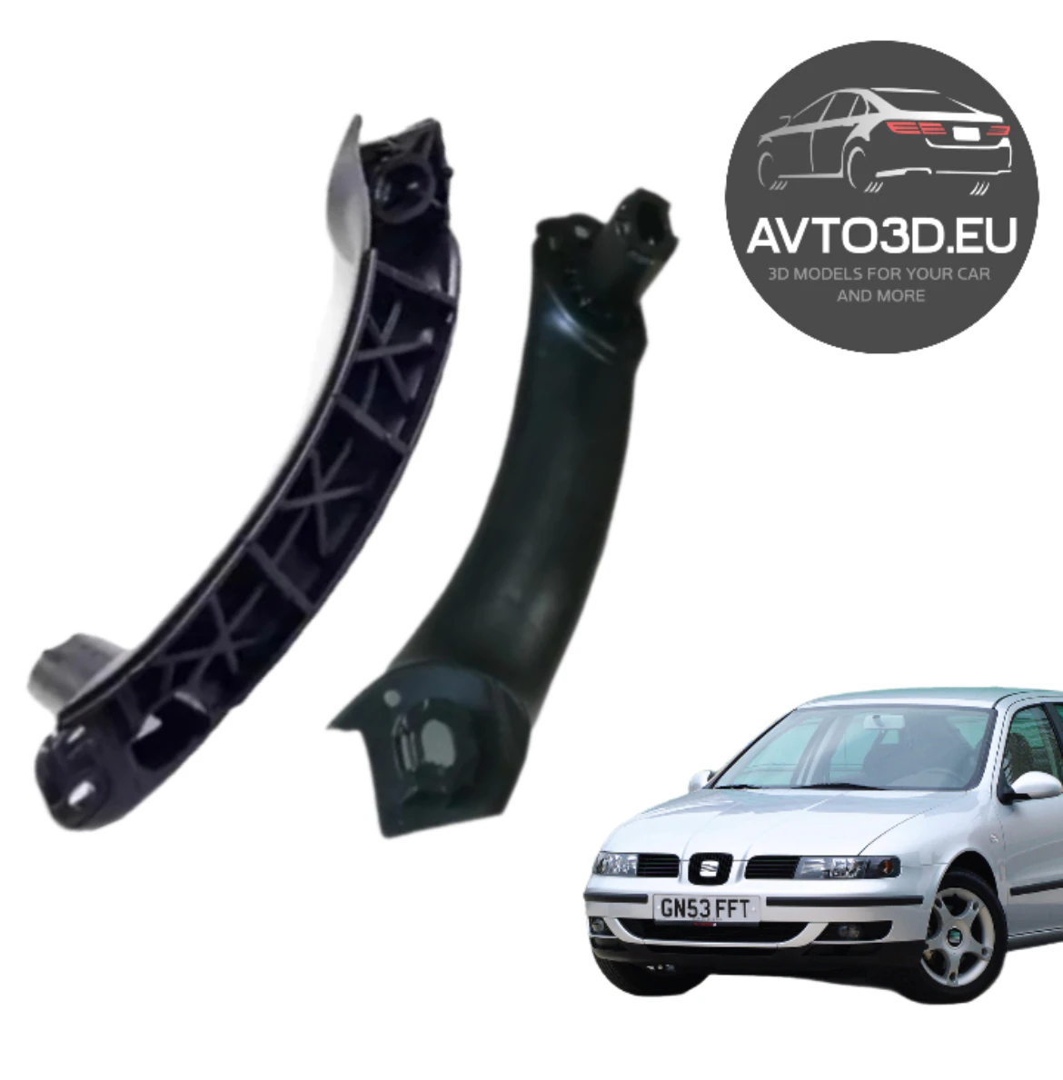 Seat Leon 2001 i&ccedil; mekanının kapı kolu muhafazasının alt kısmı 3D Baskı Modeli .c4d .max .obj .3ds .fbx .stl .blend 