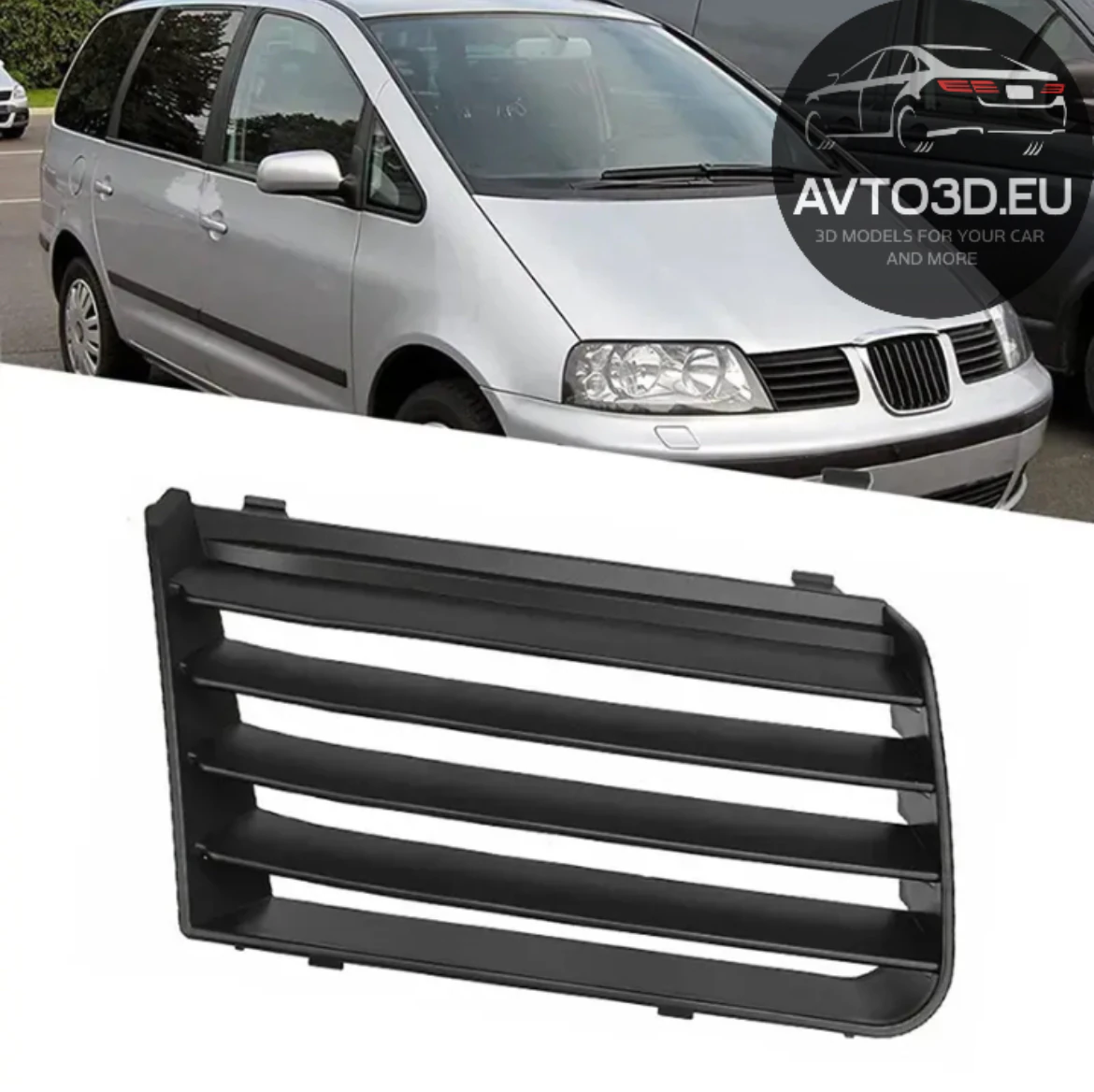 Seat Alhambra 7M 2000-2010 Blende Links oben Grill Gitter 3D Print Model .c4d .max .obj .3ds .fbx .stl .blend 