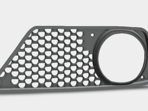 Fog light grille Mercedes W211 - CLS 63 AMG 3D Print Model