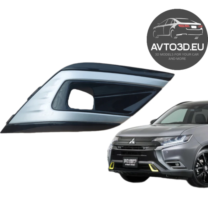 Решітка протитуманних фар Mitsubishi Outlander 2018 - 2022 PHEV 3D Принт Модель .c4d .max .obj .3ds .fbx .stl .blend 