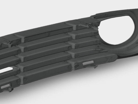 Audi A8 D3 Fendinebbia griglia paraurti anteriore inferiore 2005-2007 Modello di stampa 3D