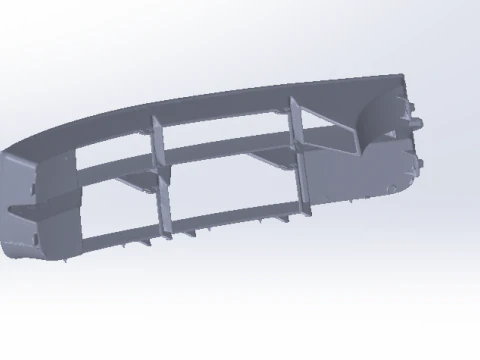 Audi Q7 2011 Grill 3D Print Model