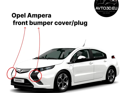 Opel Ampera 2013 front bumper cover-plug 25975482 Model do druku 3D