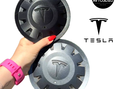 Tesla Wheel Center Cap 3D Druckmodell