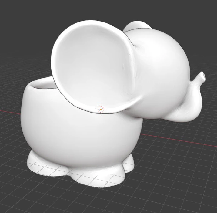 ELEPHANT PLANTER 3D Print Model .c4d .max .obj .3ds .fbx .stl .blend 