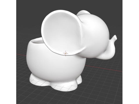 MACETERO ELEFANTE Modelo de impresión 3D