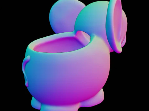 ELEPHANT PLANTER 3D Print Model