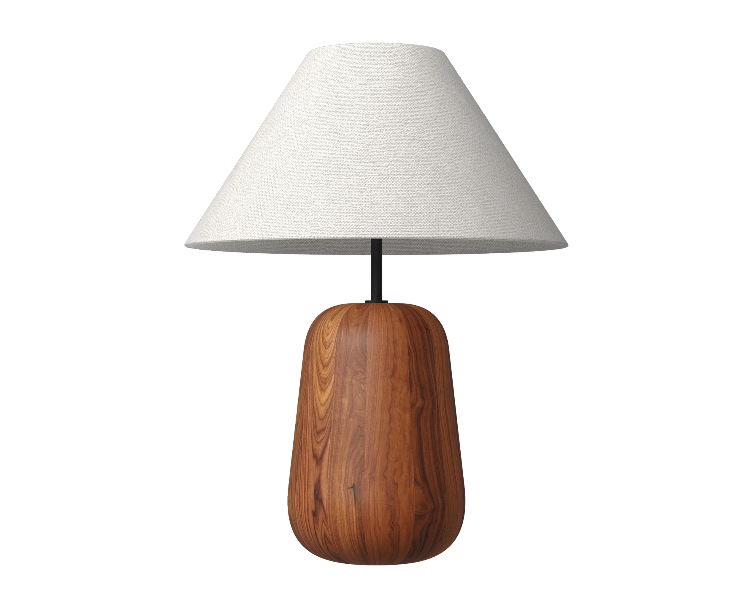 Irving Wood Table Lamp 3D Model .c4d .max .obj .3ds .fbx .stl .blend 