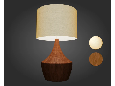 JAPANDI WOOD TABLE LAMP Casalola 3D Model