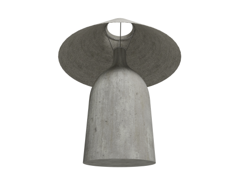 ZARA Ceramic table lamp large and mini 3D Model