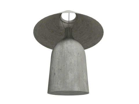 ZARA Ceramic table lamp large and mini 3D Model
