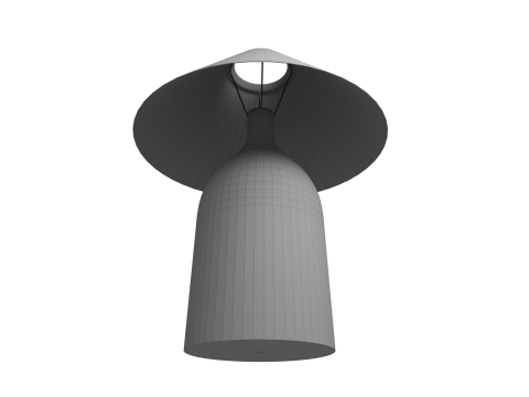 ZARA Ceramic table lamp large and mini 3D Model