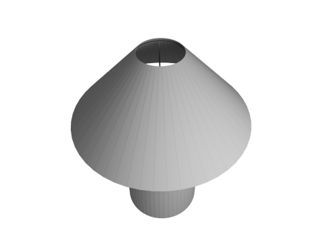 ZARA Ceramic table lamp large and mini 3D Model